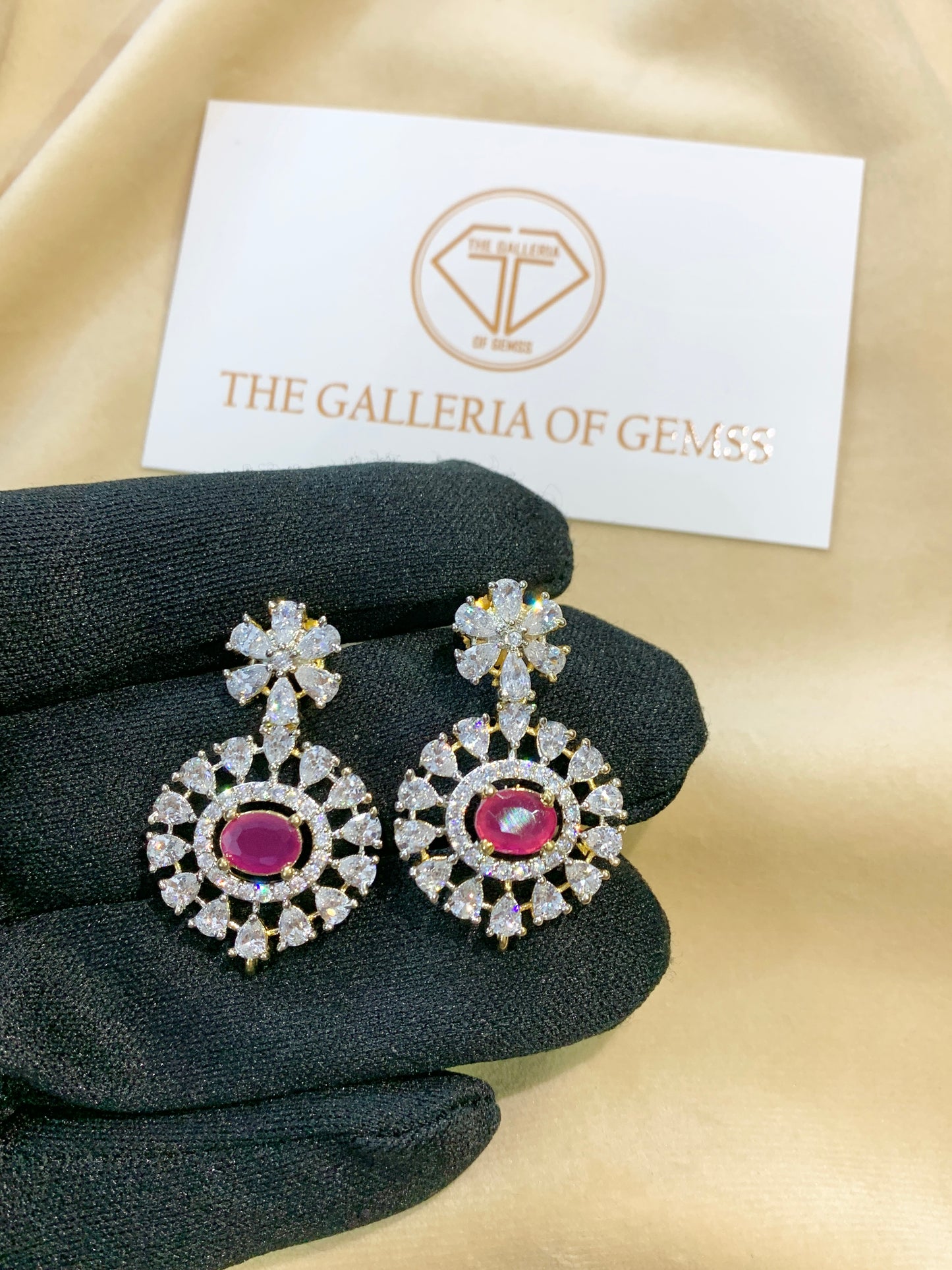 Ruby earrings
