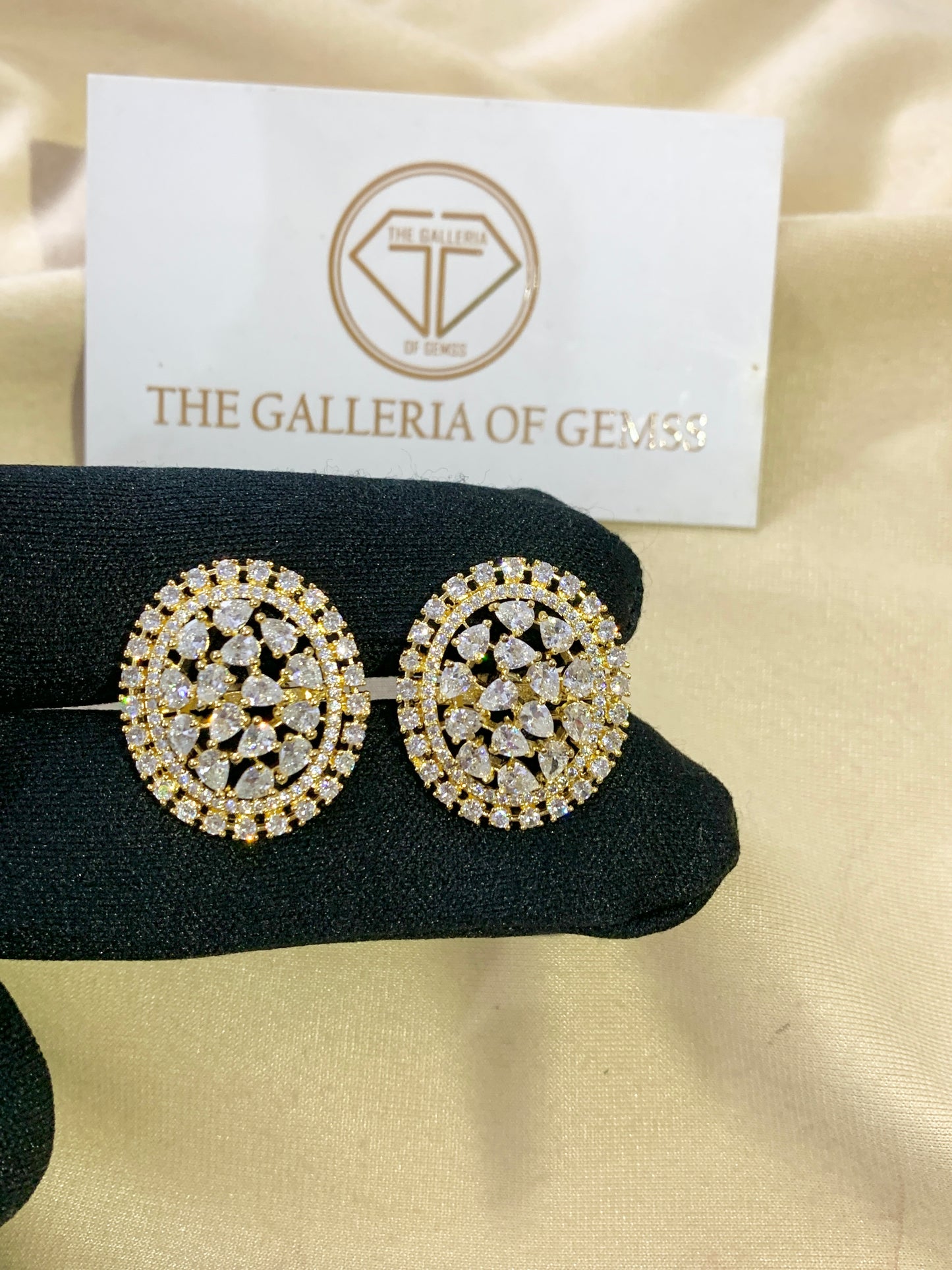 Zara oval studs