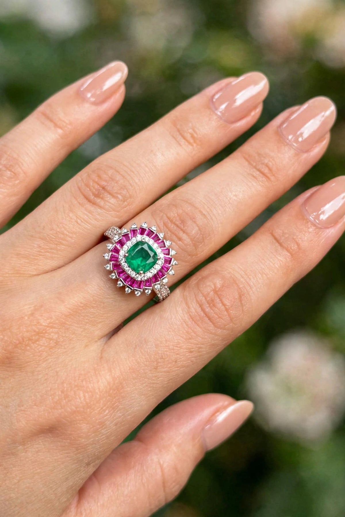 Aria Sunburst - Royal Ballerina Cocktail Ring