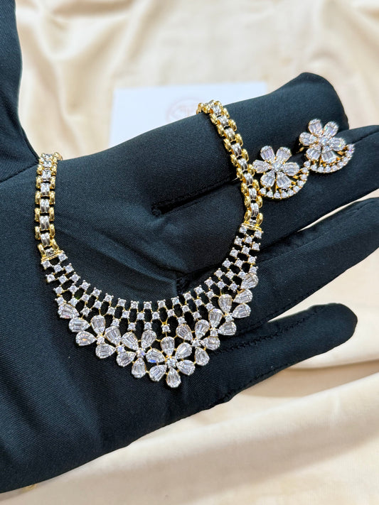 Flora Luxe Diamond necklace Set