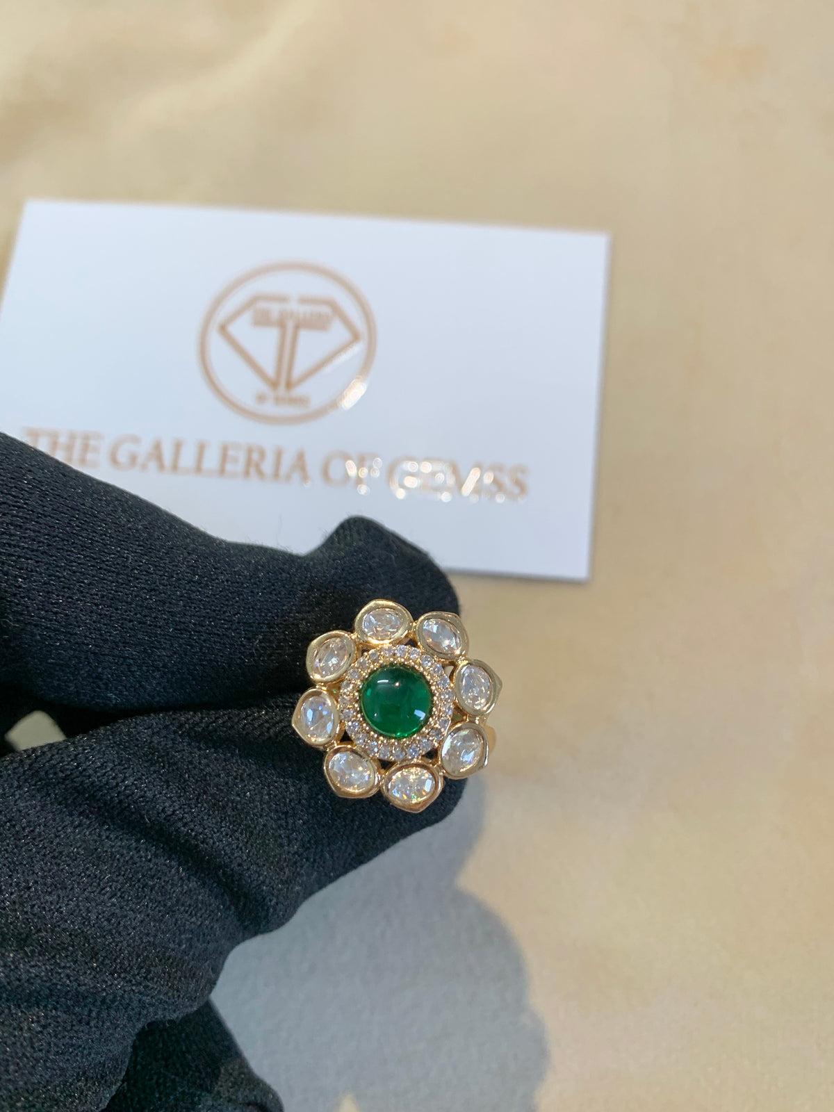 Royale Blossom Polki Ring