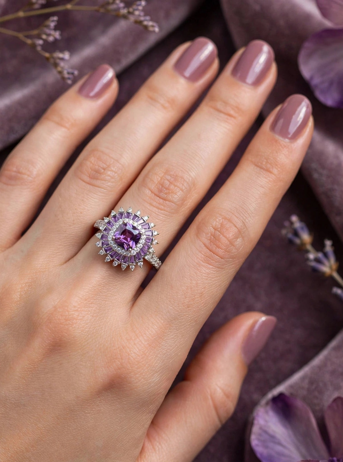 Aria Sunburst - Royal Ballerina Cocktail Ring