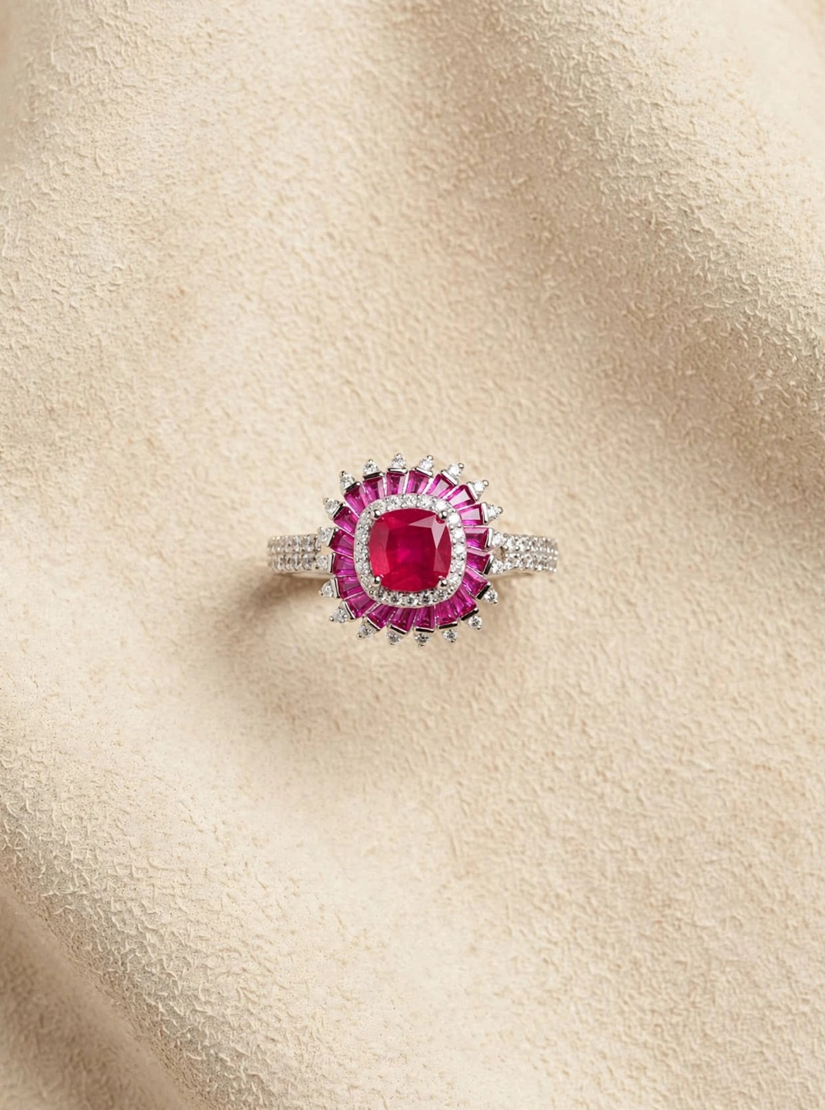 Aria Sunburst - Royal Ballerina Cocktail Ring
