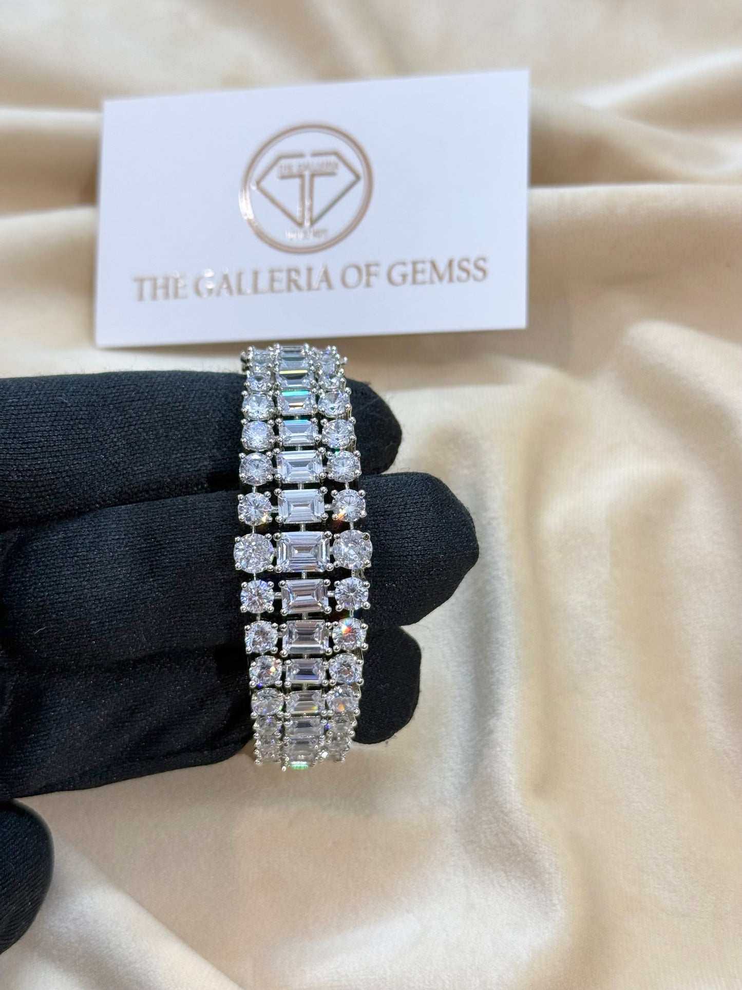 Noor kada style diamond bracelet