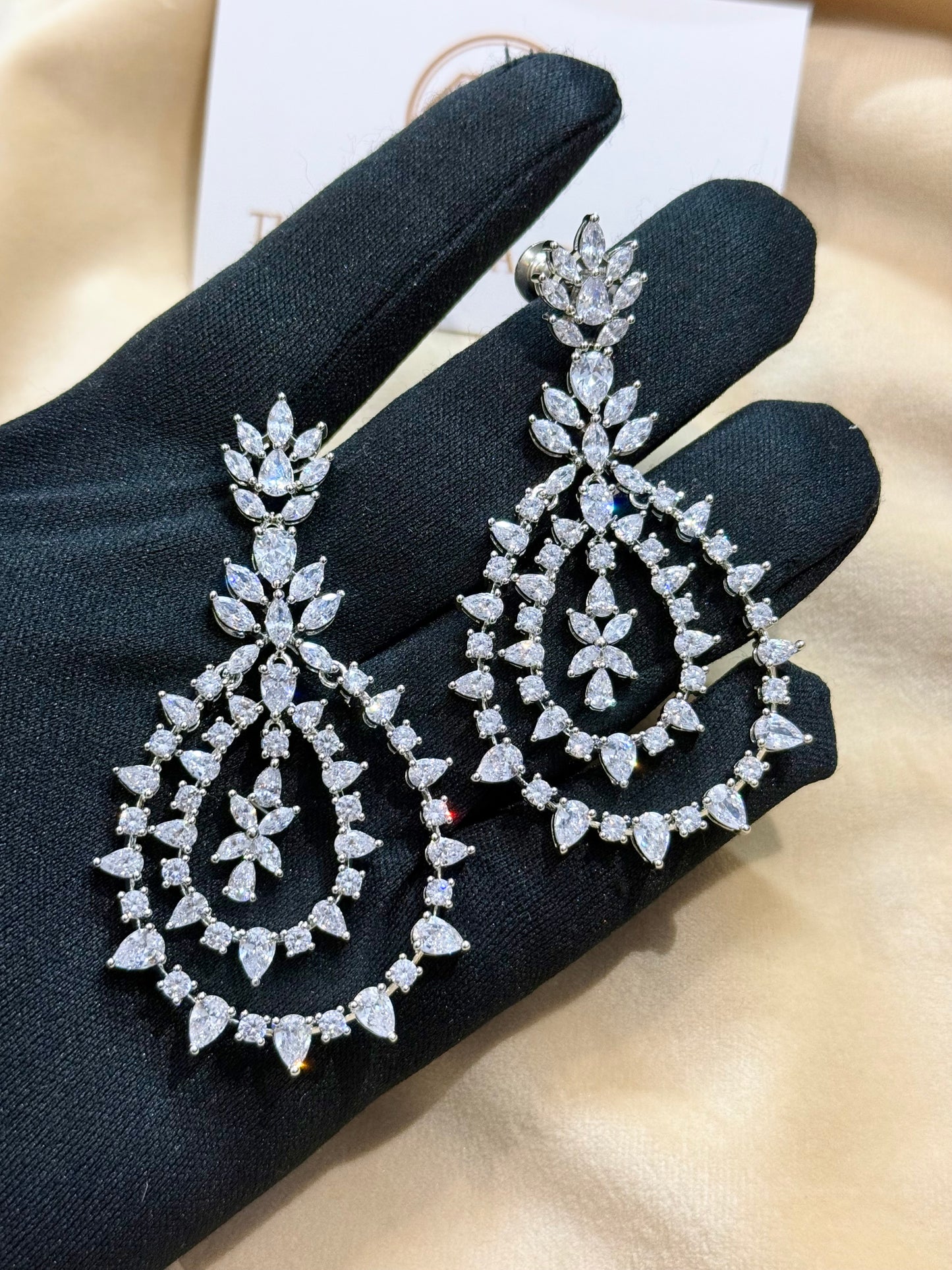 Noorani Double drop Chandbali