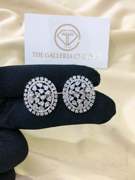 Zara oval studs