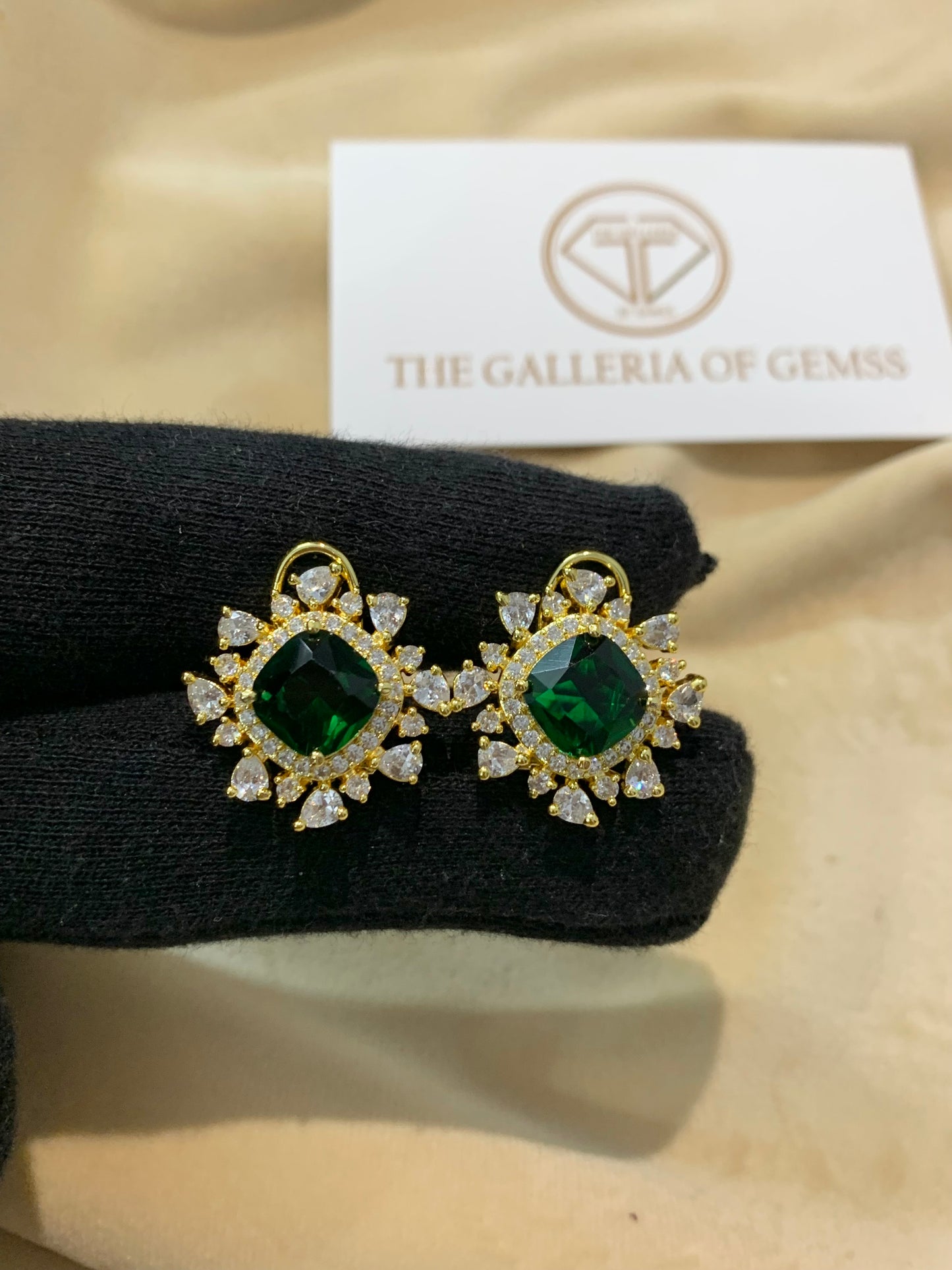 Soha emerald studs