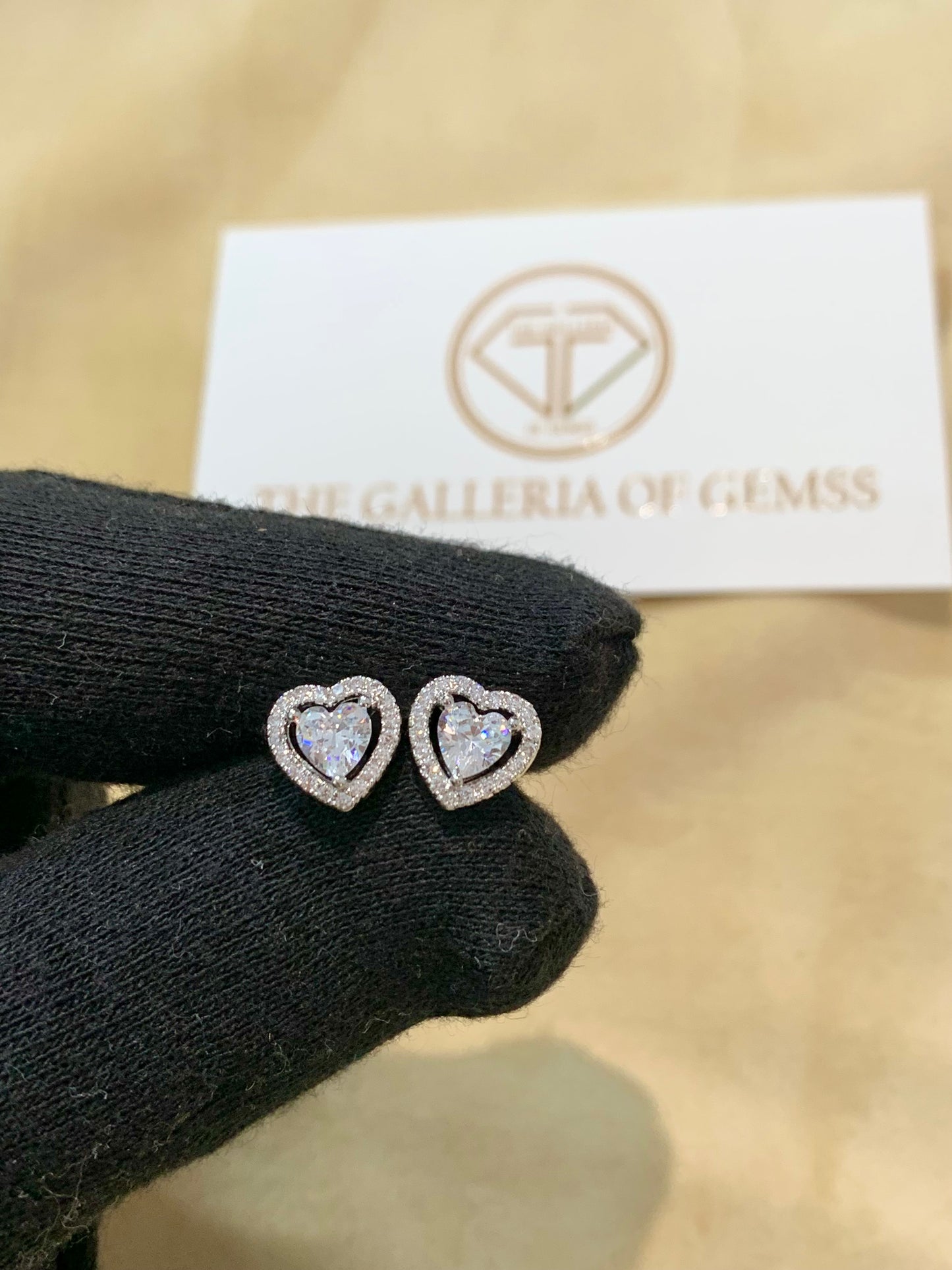 Heart-cut studs