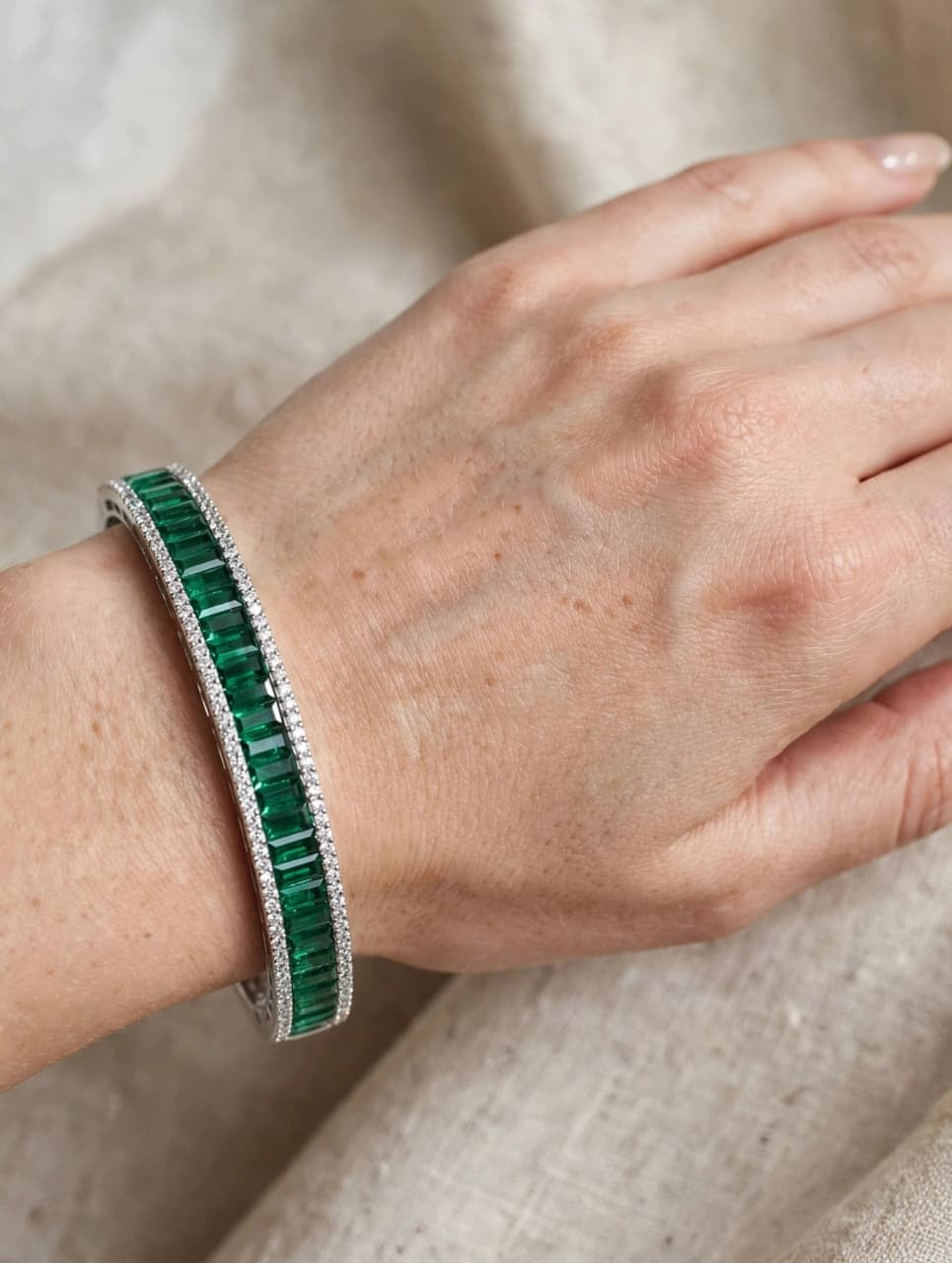 Raina Baguette Diamond Bracelet