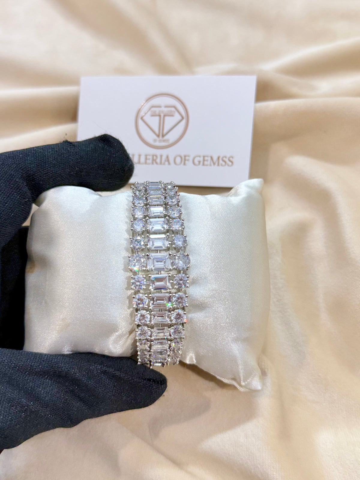 Noor kada style diamond bracelet