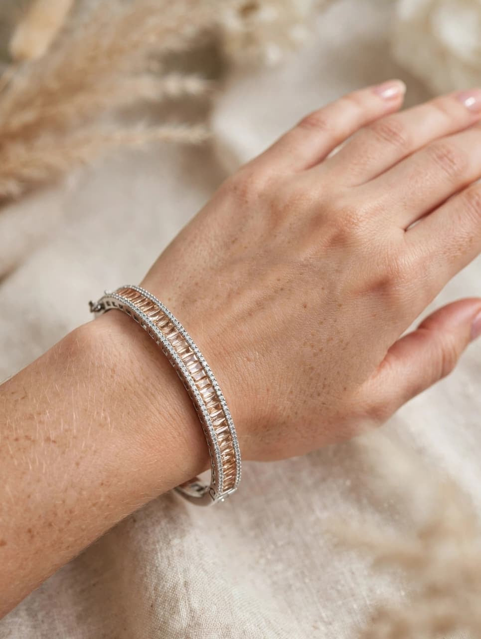 Raina Baguette Diamond Bracelet
